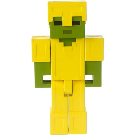 Minecraft Armored Zombie Large-Scale Pixelated Figure