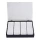 thumbnail image 1 of Caja de exhibición de 44 rejillas para uñas postizas, organizador de almacenamiento vacío desmontable Negro, 1 of 7