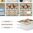 thumbnail image 4 of Yayeee Foldable Storage Basket for Shelves with Handles Waterproof Cloth Bins, Beige Floral, 4 of 7
