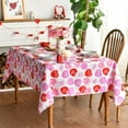 thumbnail image 3 of Valentine''s Day Tablecloth 60×84 Inch, Pink Colored Love Hearts with Words Washable Table Cover for Party Picnic Dinner Decor, 3 of 6