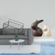 thumbnail image 2 of Juego De Estatuas De Conejo De Cerámica Y Porcelana Para Decoración De TV Y Pascua, Adorno Perfecto Para Mueble De Jardín., 2 of 8