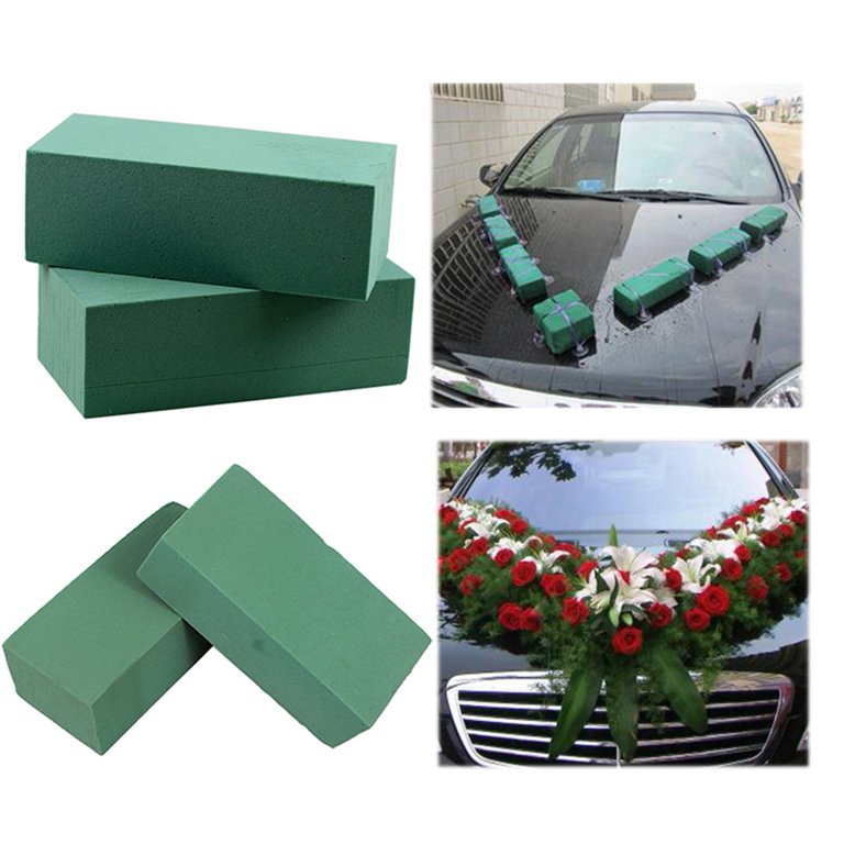 FUNSTITUTION Floral Foam Blocks Set of 4 Dry Foam Bricks for Artificial and  Fresh Flower Arrangements, Gray