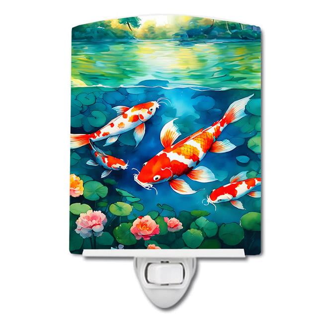 Yellowfin Tuna Ceramic Night Light 4 in x 6 in