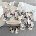 thumbnail image 3 of Gpaecead Baby Thermal Underwear Set For Boys Girls Floral Print Thick Winter Outfits Set Baby Clothes Warm Milk Silk Two-Piece Set Beige, 3 of 3