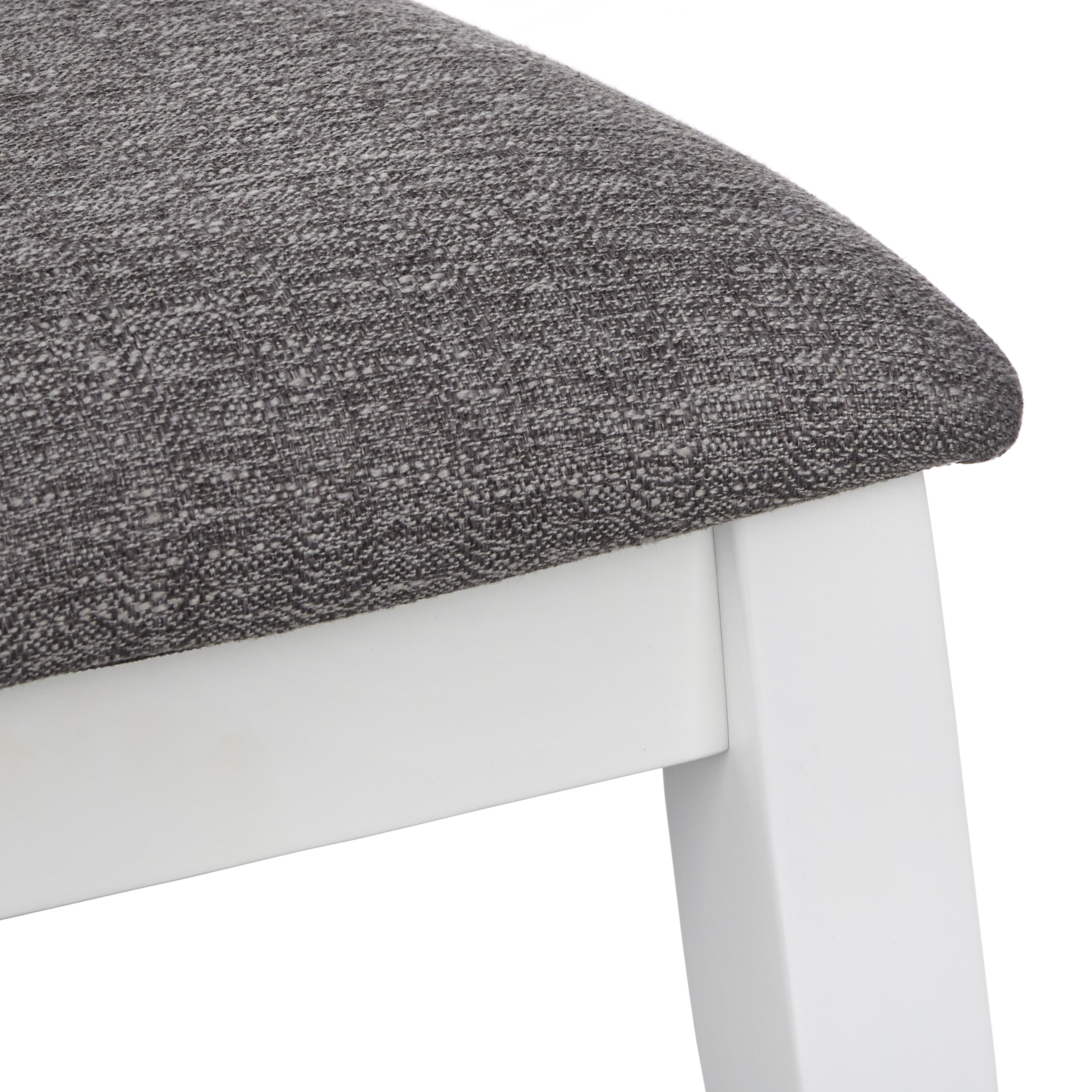 TMS Luddington Indoor Dining Chair, Set of 2, White