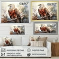 thumbnail image 4 of Designart "The Prismatic Majesty Of The Bold Eagle II" Animals Eagle Floater Framed Canvas Wall Art, 4 of 5
