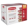 thumbnail image 5 of Rubbermaid Easy Find Lid 34 Pc Set of Food Storage Containers with Vented Lids, Plastic Food Storage Containers with Easy Find Lids, Great for Leftovers, Meal Prep & Organization, 5 of 5