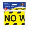 thumbnail image 4 of Beistle No Work Zone Party Tape Yellow 5/Pack (66098), 4 of 4