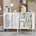 thumbnail image 3 of 2 Door Accent Cabinet,Metal Storage Cabinet with Adjustable Shelf,Buffet Sideboard for Bed Room,Living Room,Entryway,Hallway,Home,Hotel,Office,Garage,Kitchen,1 Removable Shelf., 3 of 10