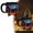 Black, variant on Halloween Themed Witch Mug Ceramic Cup with Color Changing Flame Effect for Coffee and Tea for Hot Drinks at Home