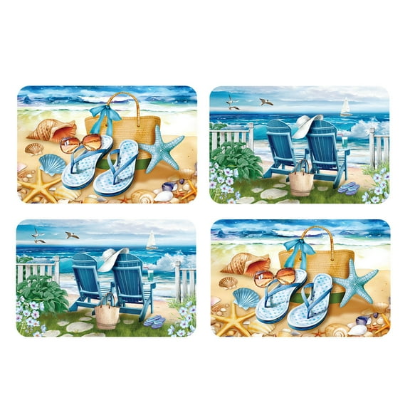 Briarwood Lane Welcome To the Beach Placemat (4-pack)