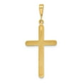 thumbnail image 4 of 10k Yellow Gold Minimalist Cross Pendant Necklace for Men and Women with Polished Finish Religious Jewelry for Daily Wear and Timeless Spiritual Style, 4 of 6
