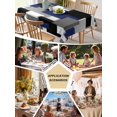 thumbnail image 5 of Navy Blue Black Geometric Table Cloth, Waterproof Tablecloth for Square Tables, Modern Abstract Art Block Reusable Washable Fabric Table Cover for Restaurant Kitchen Dining Tables 60"x60", 5 of 9