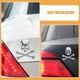 thumbnail image 2 of 2 pegatinas para coche, diseño de calavera, emblema de calavera, para el cuerpo, de metal 3D, 2 of 8