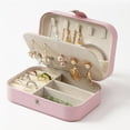 thumbnail image 2 of Wbxfbo Double-Layer Leather Jewelry Storage Box with Portable Design ,Multi-Compartment Organizer for Rings Earrings Necklaces ,Travel-Friendly Anti-Oxidation Display Case, 2 of 8