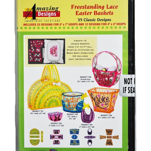 Amazing Designs Freestanding Lace Easter Baskets 35 Classic Designs ADC-243