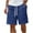 Navy, variant on Havenre Men's Casual Shorts Regular Fit Casual Elastic Waist Drawstring Summer Beach Vacation Yoga Golf Shorts Pockets with Button Decor Khaki M