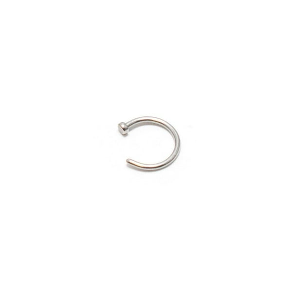 Nose Ring Hoop Stud 316l Surgical Steel Nose Piercing Jewelry 22g 20g 18g Walmart Com Walmart Com