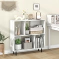 thumbnail image 2 of Costway Open Shelf Bookcase Mid Century Modern Cube Bookshelf with 4 Compartments White, 2 of 10