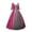 Hot Pink, variant on THDHVS Plus Size Dresses for Curvy Women,Women's Formal Dresses,Fashion Women's Vintage Gothic Court Gown Cake Skirt Lace Clashing Dress Party Outfits Blue 3XL