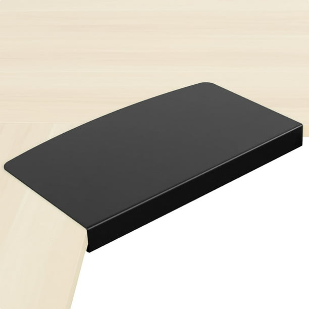Plataforma de conectores para escritorio de esquina VIVO DESK-AC07S, color negro