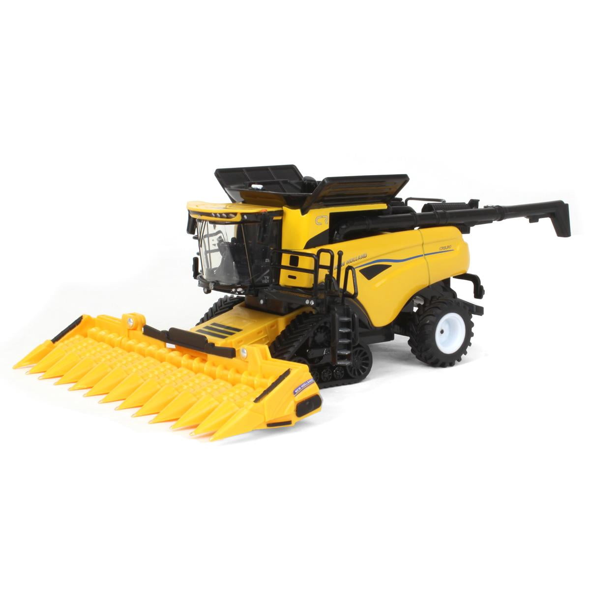 Set 1:64 New Holland CR9.90 Con Rimorchio Lowboy - Ertl - Giallo - Foto 3