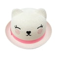 thumbnail image 3 of lnmuld Girls Bear Sun Hat Wide Brim UPF 50+ Summer Beach Outdoor Cap for Toddlers Kids Size:12-24 Months, 3 of 9