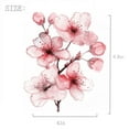 thumbnail image 2 of White Cherry Blossom Car Sticker Decal, Sakura Blossom Flower Branch Tree Car Decor for Window, Bumper, Mirror, Watercolor Blossom Vine Flower Sticker 1PC (2), 2 of 2