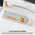 thumbnail image 4 of Estbridge  Wireless Mechanical Keyboard 68 Keys Mini Office Keyboard Tri-mode Bt5.0/2.4ghz/usb-c Wireless Gaming Keyboard for Windows Laptop Pc Gamer, 4 of 10