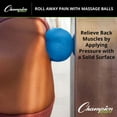 thumbnail image 3 of Champion Sports Massage Ball 3-Pack, Blue and Black Rubber - Deep Tissue Roller Balls for Increased Mobility - Trigger Point Relief on Feet, Back, Neck, Shoulders - Premium Myofascial Release Tools, 3 of 5