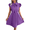Violet, variant on EASYBRAUS Women Pleated Chiffon Midi Dress V Neck Sleeveless Tie Waist Summer Dress