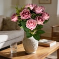 thumbnail image 4 of Ramas de flores artificiales para centros de mesa, decoración de caminos de mesa de boda, tallos florales falsos para el hogar y el jardín, 4 of 6
