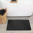 thumbnail image 4 of Honeeladyy Bath Mats for Bathroom Non Slip, Super Absorbent Microfiber Bath Mat Washable, Super Soft Rubber Backing Bathroom Rugs, Cute Bath Mat for Shower Sink, Black, 24" x 36", 4 of 6