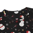 thumbnail image 3 of Camisón Zando Christmas de algodón para mujer, color negro, talla M, 3 of 7