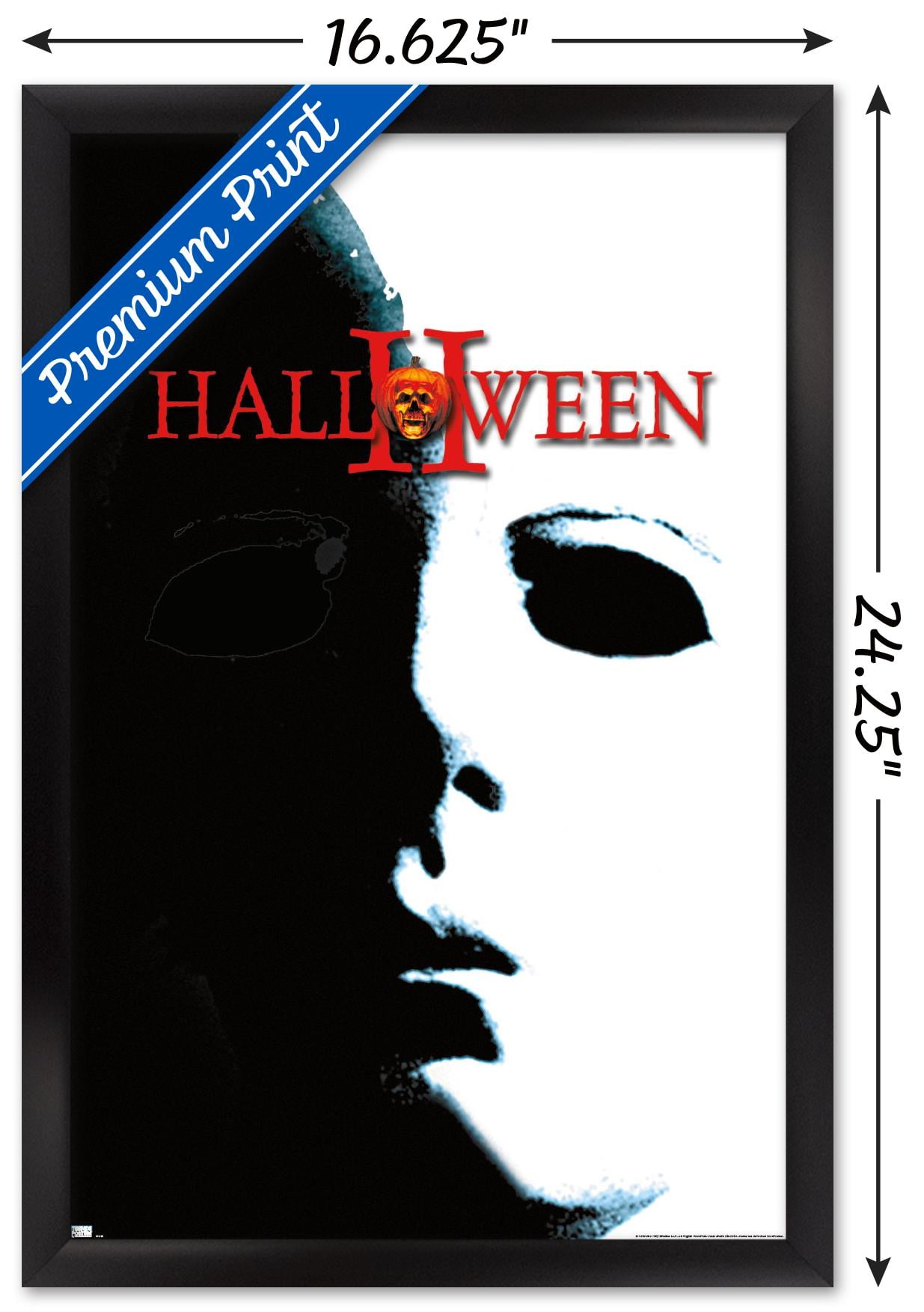 Halloween II - One Sheet Wall Poster, 14.725" x 22.375" Framed