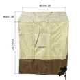 thumbnail image 2 of Unique Bargains Oxford Cloth Air Conditioner Cover 26x26x32 Inches Waterproof Beige Brown, 2 of 5