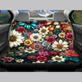 thumbnail image 4 of KUIFORTI Hippie Flower Car Seat Covers Full Set, Automotive Seat Covers Accessories, Breathable Front Car Seat Cover Pack of 4 Car Seat Protector Cushion Pad Mat Easy to Install, 4 of 7
