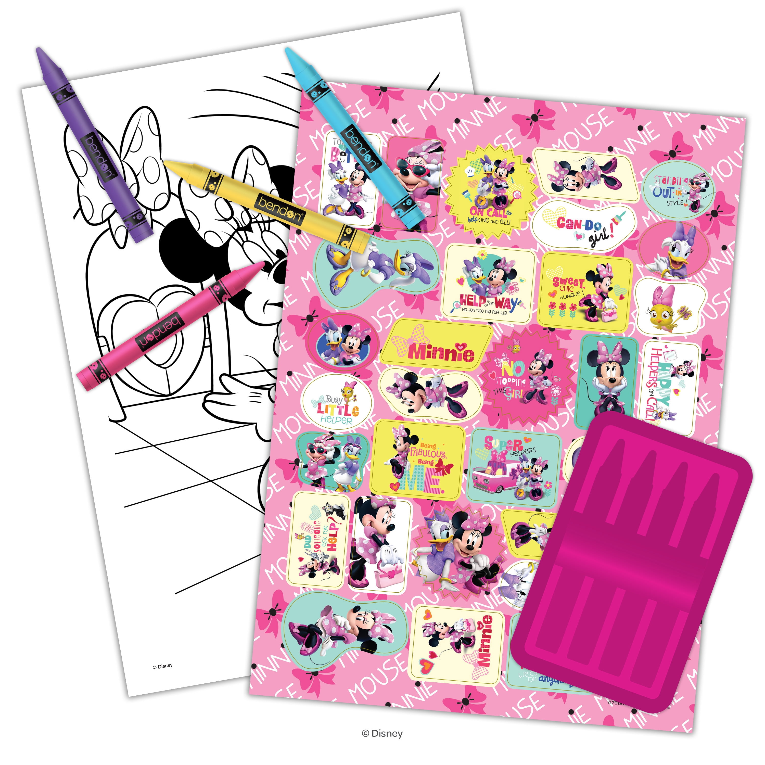 Disney Jr Minnie Color and Activity Book with 4 Crayons