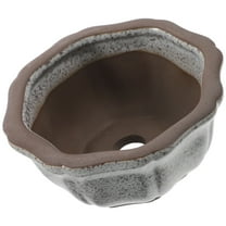 ULTNICE Small Flower Pot Succulent Cactus Nursery Planter Mini Ceramic Plant Container with Drainage Hole 1 Set