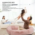 thumbnail image 3 of Cama Para Perros, Cama Para Perros Grandes de Tamaño Humano, lavable, Desmontable, Cama Ortopédica para Perros Con Bolsillo de Almacenamiento, Cama para Perros Humanos de color, 3 of 7