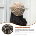 thumbnail image 3 of Sonducket Boina a cuadros, sombreros, gorros, gorros térmicos de temporada, estilo de moda, tocado de pintor clásico, boinas Vintage Newsboy, ropa Sombreros Caqui Sonducket AP010200-02B, 3 of 6