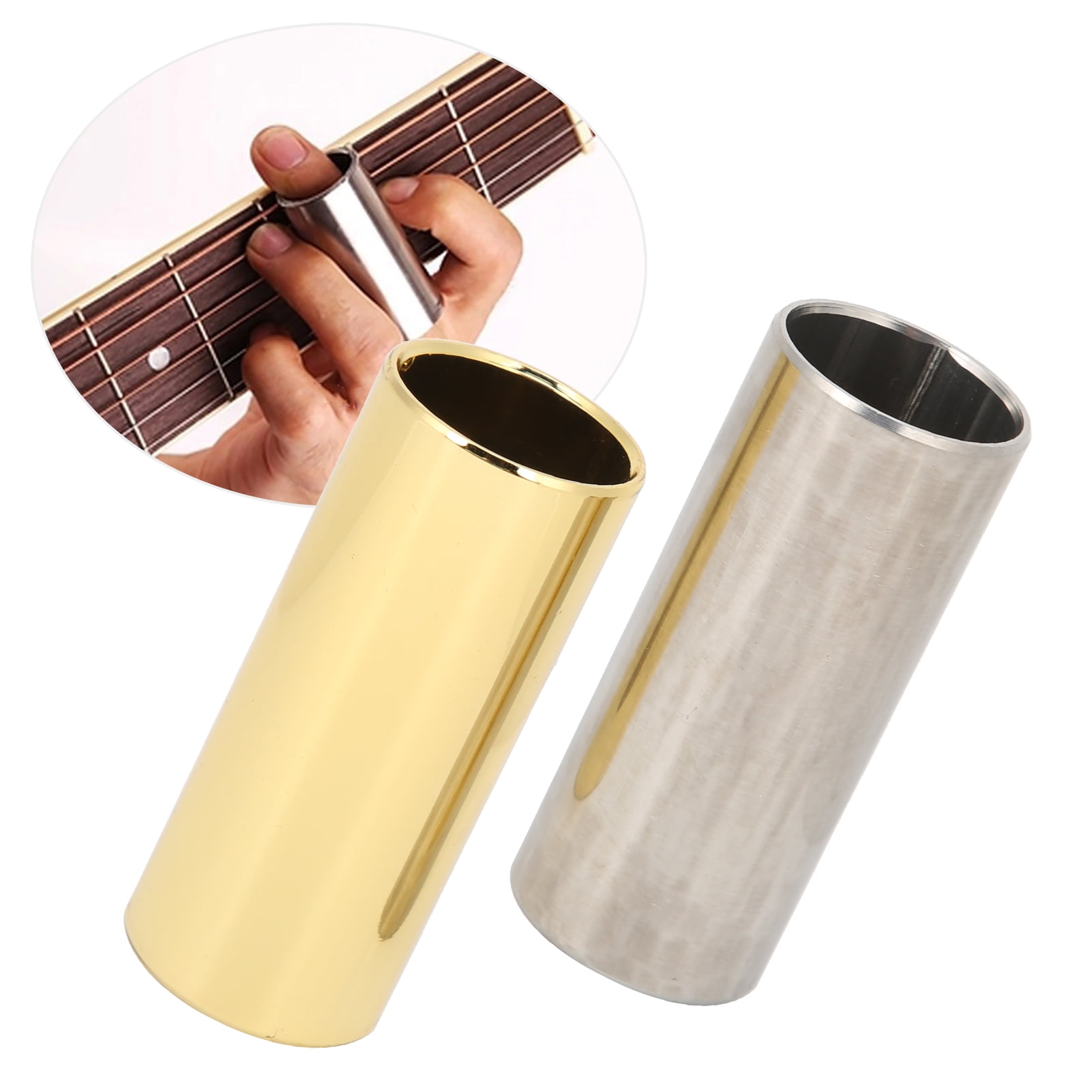 EOTVIA Metal Guitar Slide, Finger Slide Stainless Steel For Electric