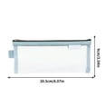 thumbnail image 4 of WKSCLPAI Simplicity Mesh Pencil Pouch, Transparent Pencil Case with Zipper, Wear-resistant and Scratch-resistant Lightweight Stationery Pouch, 8" x 3.5", Blue, 4 of 4