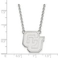 thumbnail image 2 of 925 Sterling Silver Cable Necklace Chain LogoArt University of Colorado C-U Large Pendant 18 inch 19 mm, 2 of 2