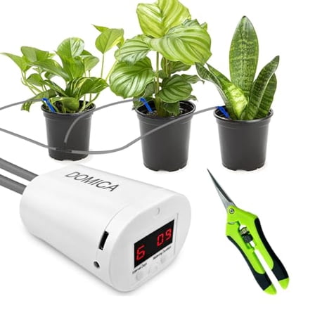 Automatic Plant Waterer Indoor Self Watering System for 16 Potted Plants, Auto Drip Irrigation Kit Water Timer