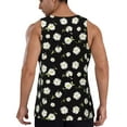 thumbnail image 3 of Easygdp Daisies Flowers Men's Tank Top, Sleeveless Muscle T Shirts, Breathable, Quick-Dry, Loose for Gym, Running, Fitness - 4X-Large, 3 of 9