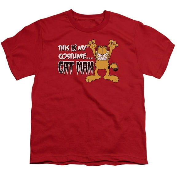 Garfield - Cat Man - Youth Short Sleeve Shirt - Medium