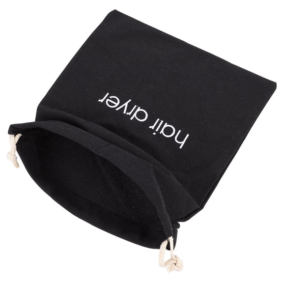 Topbathy Home Hair Dryer Drawstring Storage Bag with Clear Label and Secure Closure for Travel
