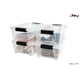 thumbnail image 4 of JOY Caja de Almacenamiento de Plástico Paquete de 3, Organizadora Apilable con Broche, Contenedor de 7 Litros. Tapa Duradera e Ideal para Organizar Zapatos, Ropa y Juguetes (37x23x13 cm), 4 of 6
