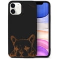 thumbnail image 1 of Case Yard Wooden Case for iPhone-12-Mini Soft TPU Silicone cover Slim Fit Shockproof Wood Protective Phone Cover for Girls Boys Men and Women Supports Wireless Charging French Bulldog Design, 1 of 7